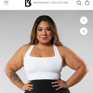 BuffBunny Revolution Sports Bra in white